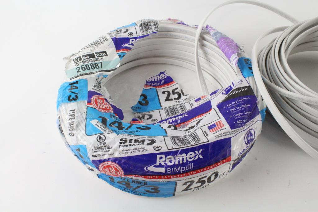 Romex SIMpull NM-B 14/3 Wire, With Ground | Property Room