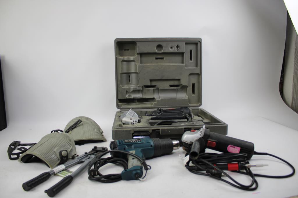 RotoZip Spiral Saw Rotary Tool Kit, Fujiwara Heat Gun, Drill Master Angle Grinder, Master 14" Bolt Cutter& More 7 Pieces