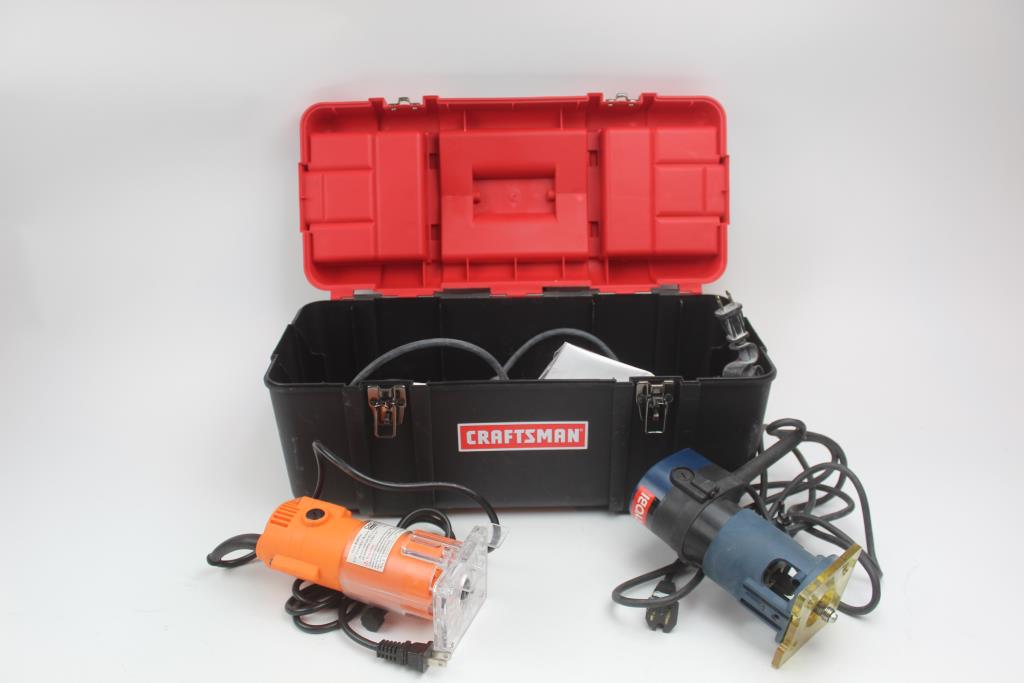 Routers & More In Craftsman Tool Box; 4 Pieces Property Room