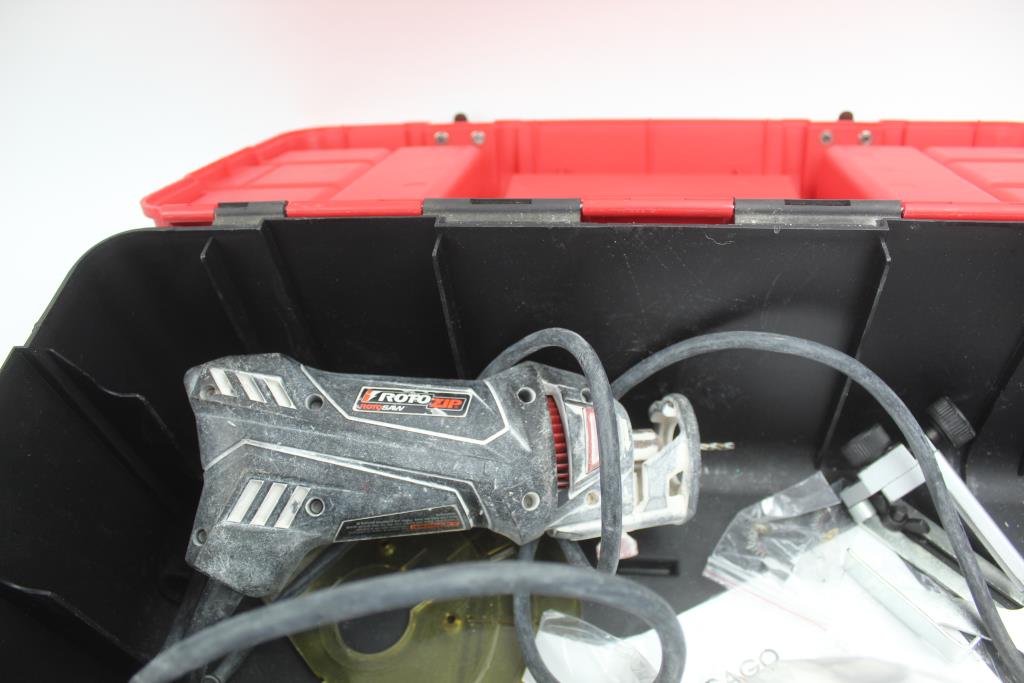 Craftsman Router Box Routers & More In Craftsman Tool Box; 4 Pieces | Property Room