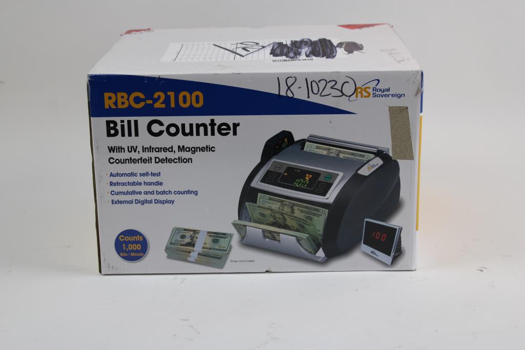 Royal Sovereign Bill Counter (Model RBC2100) Property Room