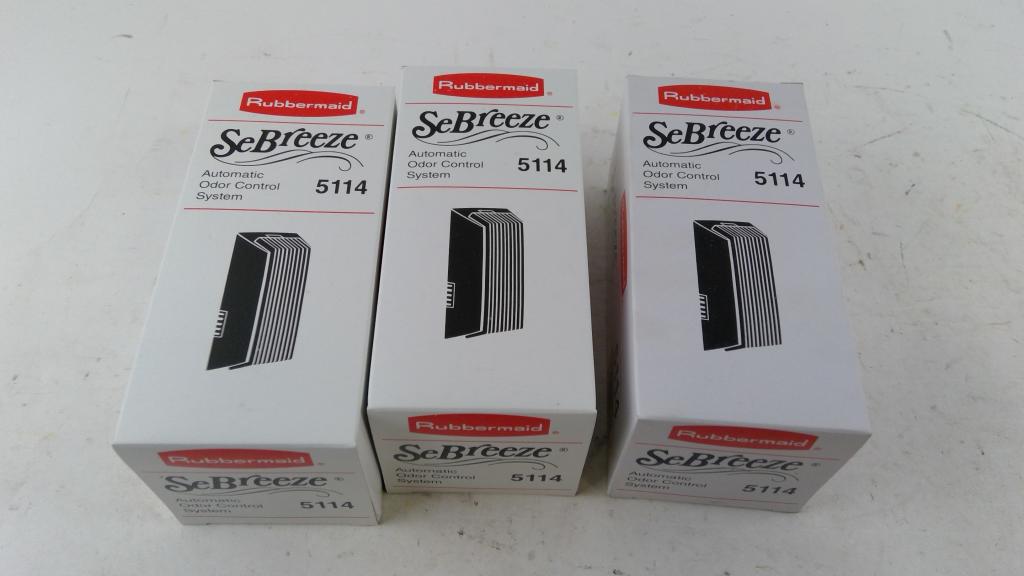 Rubbermaid SeBreeze Automatic Odor Control System 6 Pieces