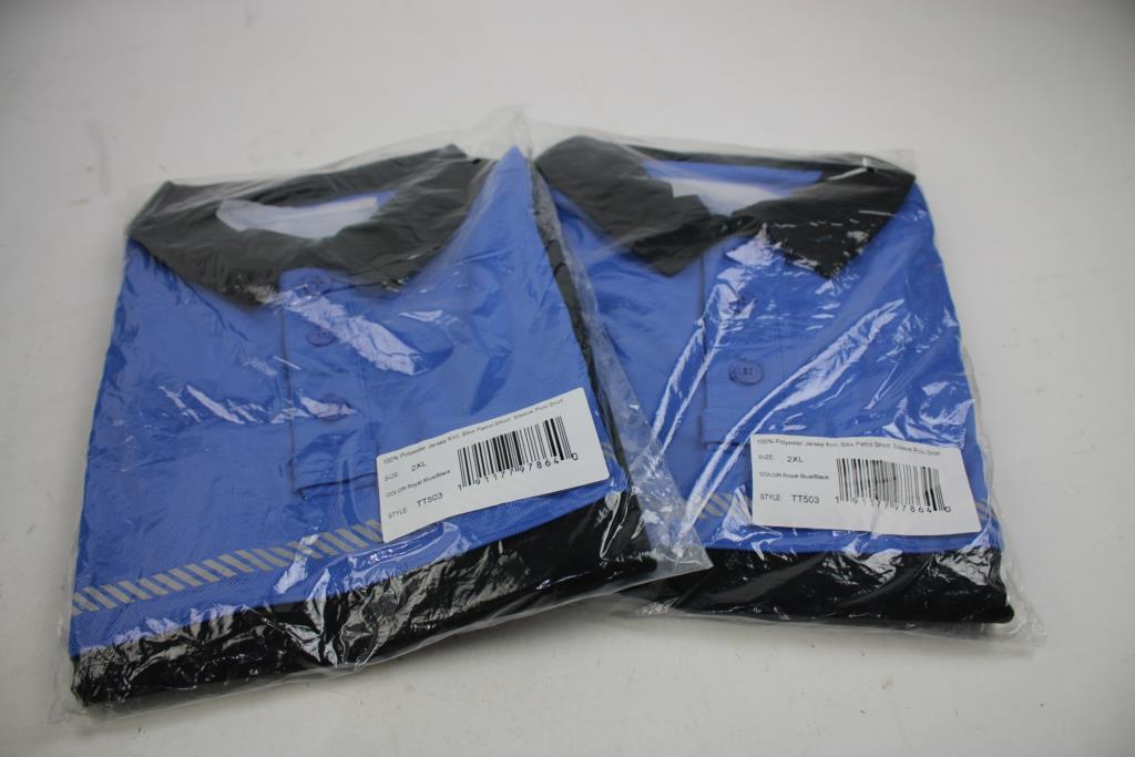 RYNO GEAR Bike Patrol Polo Shirts, 2XL, 2 Pieces