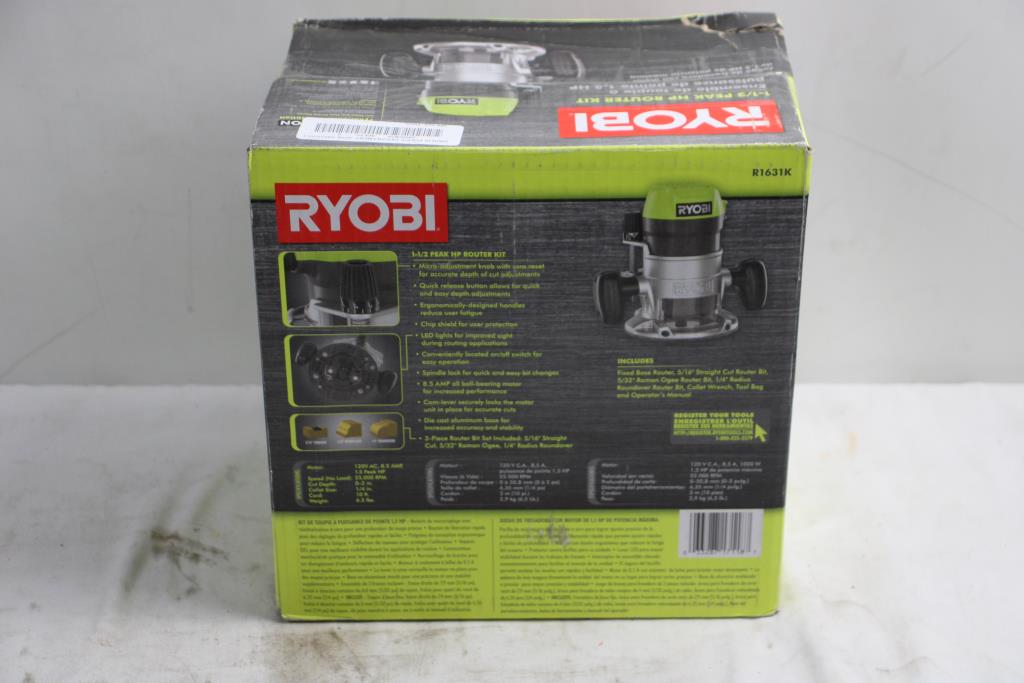 Ryobi, 1 1/2peak HP Router Kit | Property Room