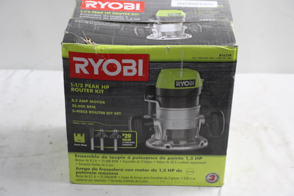 Ryobi, 1 1/2peak HP Router Kit | Property Room