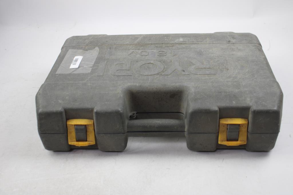 Ryobi 1/2" Cordless Drill, Flashlight, And 18V Battery Charger, 3 Piece Tool Set