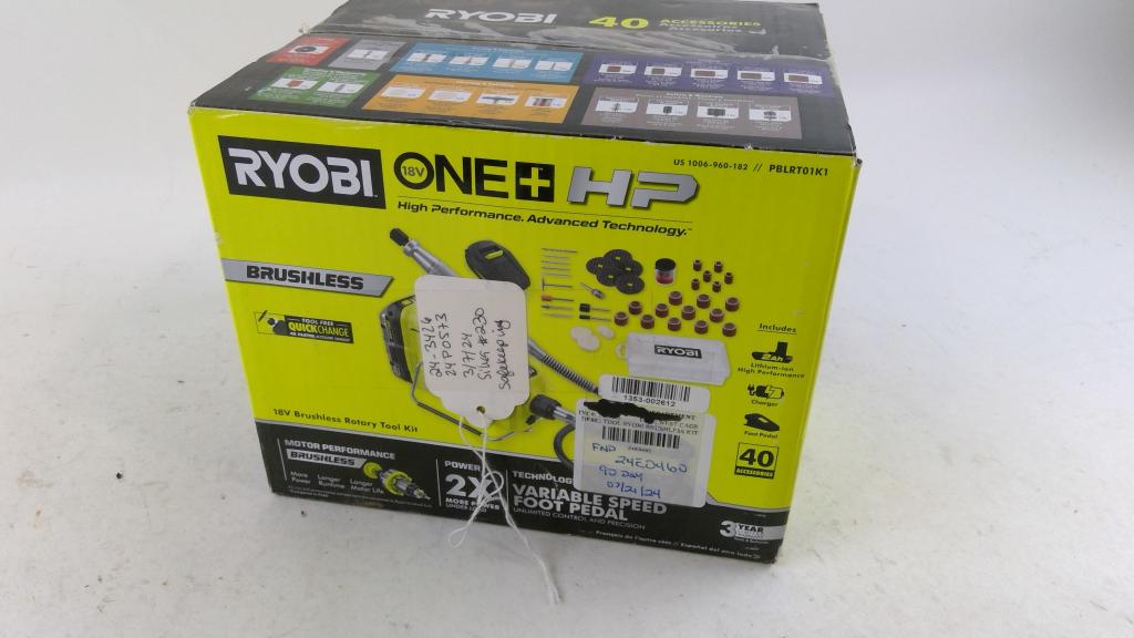 Ryobi 18V Brushless Rotary Tool Kit