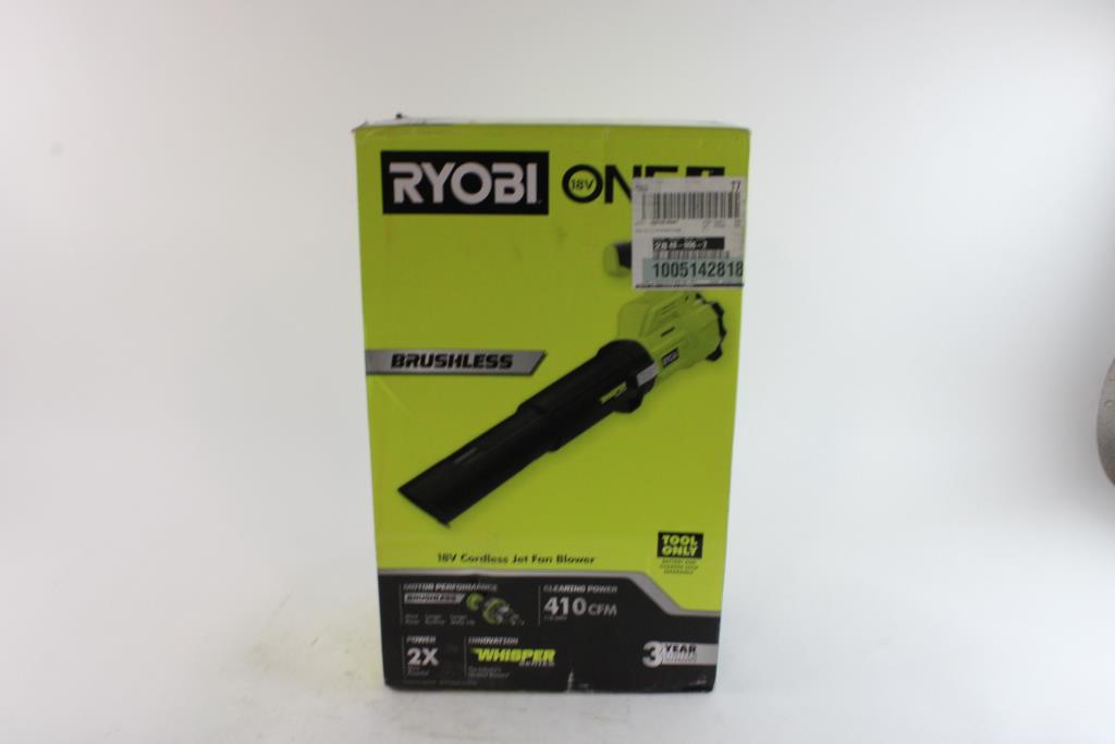 Ryobi 18V Cordless Jet Fan Blower Property Room