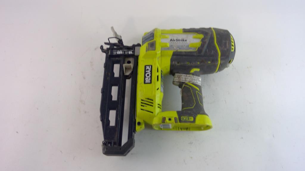 RYOBI ONE+ 18V 16-Gauge Cordless AirStrike Finish Nailer With Cordless Jig Saw Tools Only P326 Pcl525b