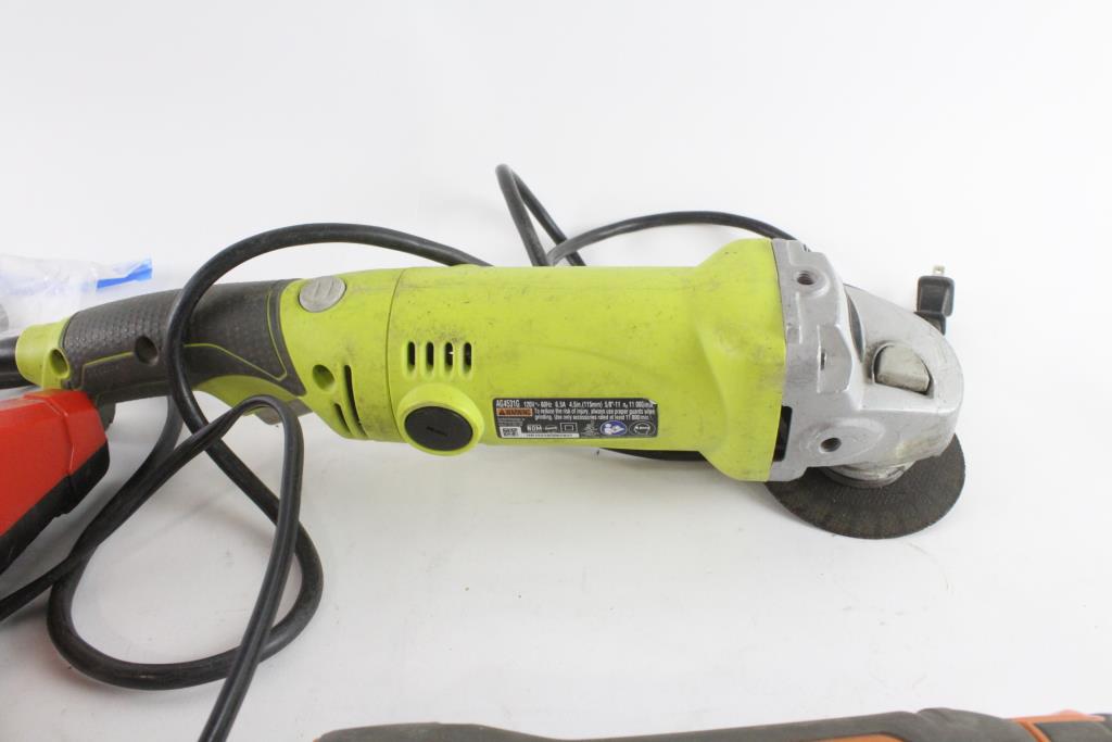 Ryobi Angle Grinder And More, 10+ Pieces Property Room