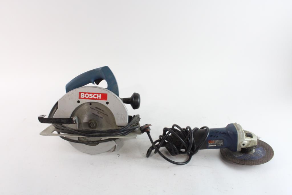 Ryobi Angle Grinder & Bosch Circular Saw, 2 Pieces Property Room