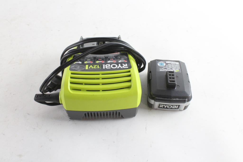 Ryobi Battery Charger And Battery Property Room