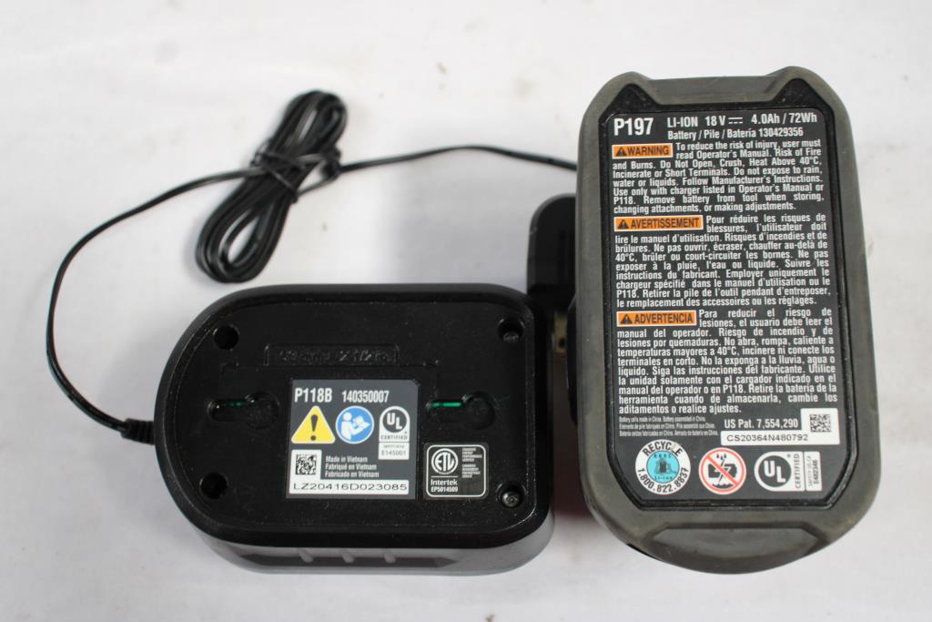 Ryobi Battery Pack And Charger Property Room