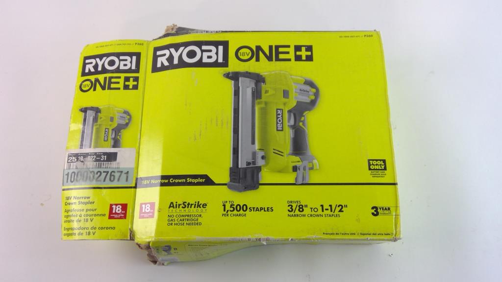 Ryobi Narrow Crown Stapler Property Room