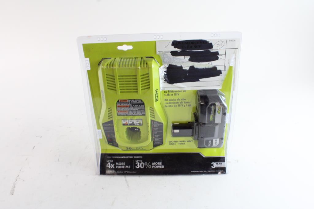 RYOBI ONE+ Battery And Charger Property Room