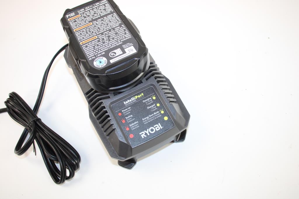 Ryobi ONE + Battery Charger With 18v Lithium Ion Battery Property Room