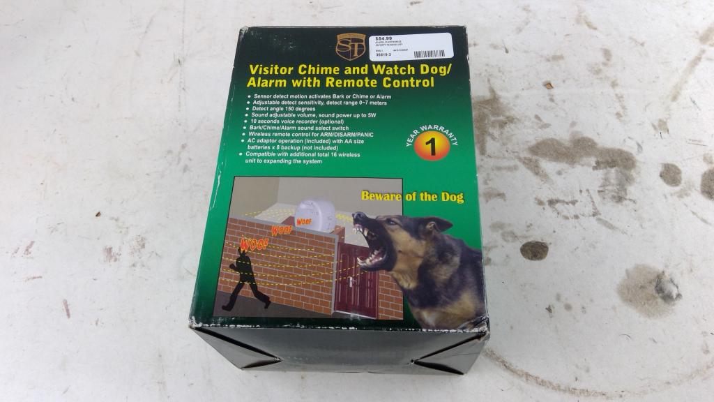 Safety Technology Visitor Chime And Watch Dog/ Alarm With Remote Control