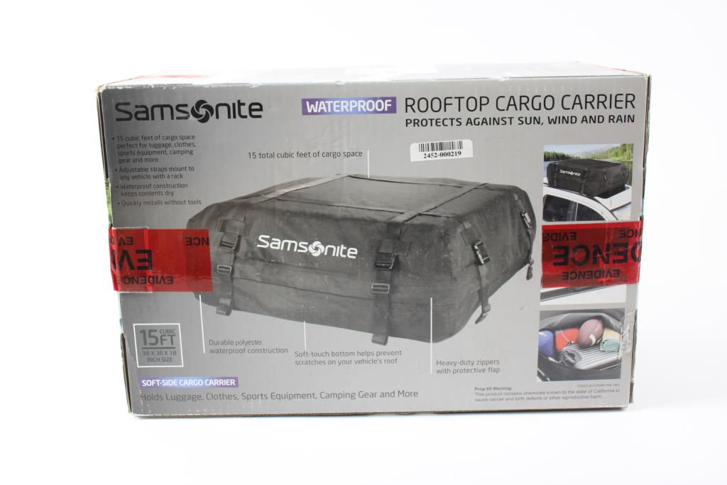 Samsonite Waterproof Rooftop Cargo Carrier Property Room