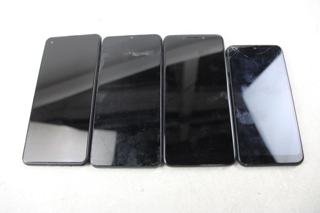 Samsung, Alcatel Cell Phone Lot, 4 Pieces, Sold For Parts