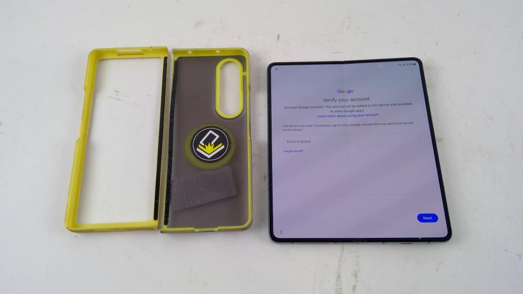 Samsung Fold, Google Account Locked, Sold For Parts