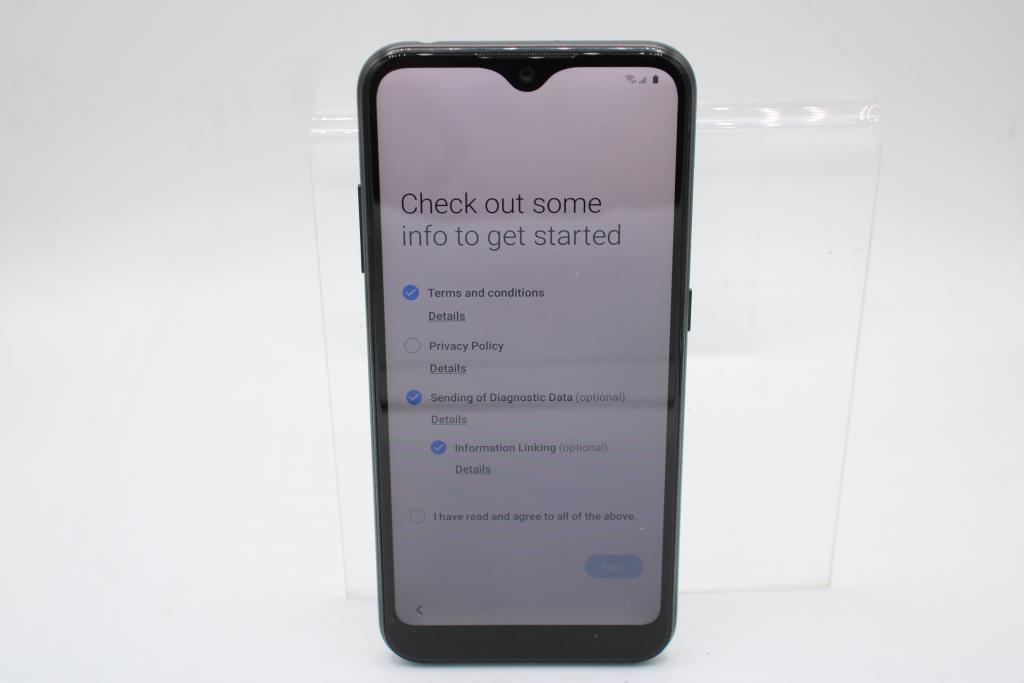 Samsung Galaxy A01, 16GB, Unknown Carrier, Google Account Locked, Sold