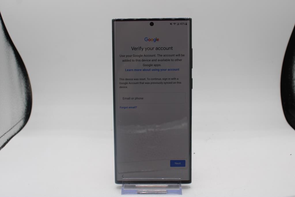 Samsung Galaxy S22 Ultra, Google Account Locked, Sold For Parts