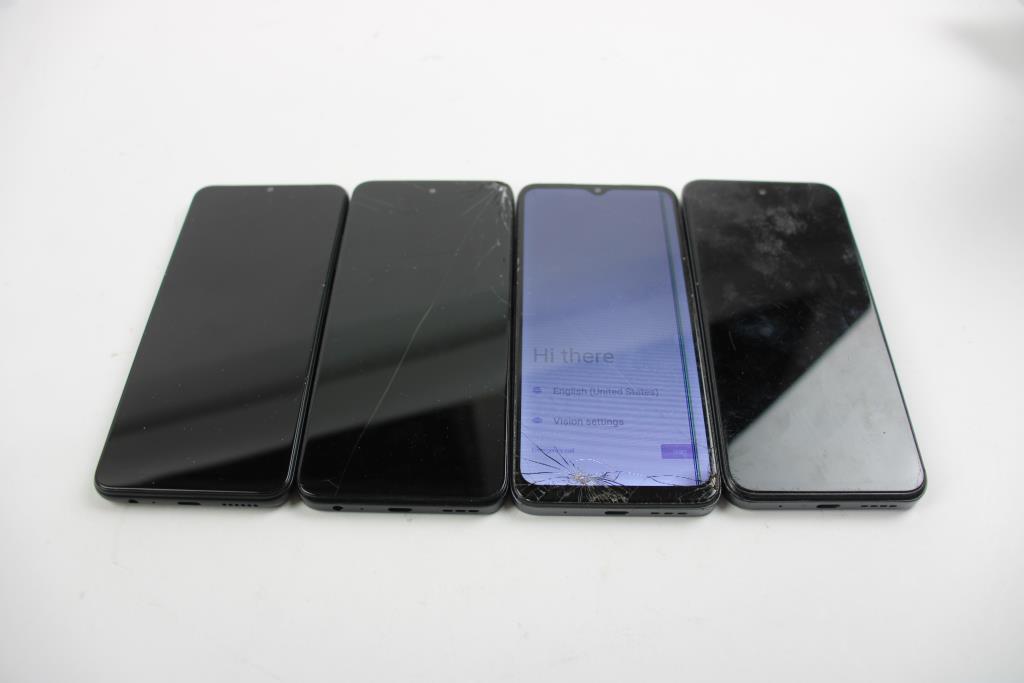 Samsung, Motorola, Blu, Cell Phone Lot, 4 Pieces, Sold For Parts