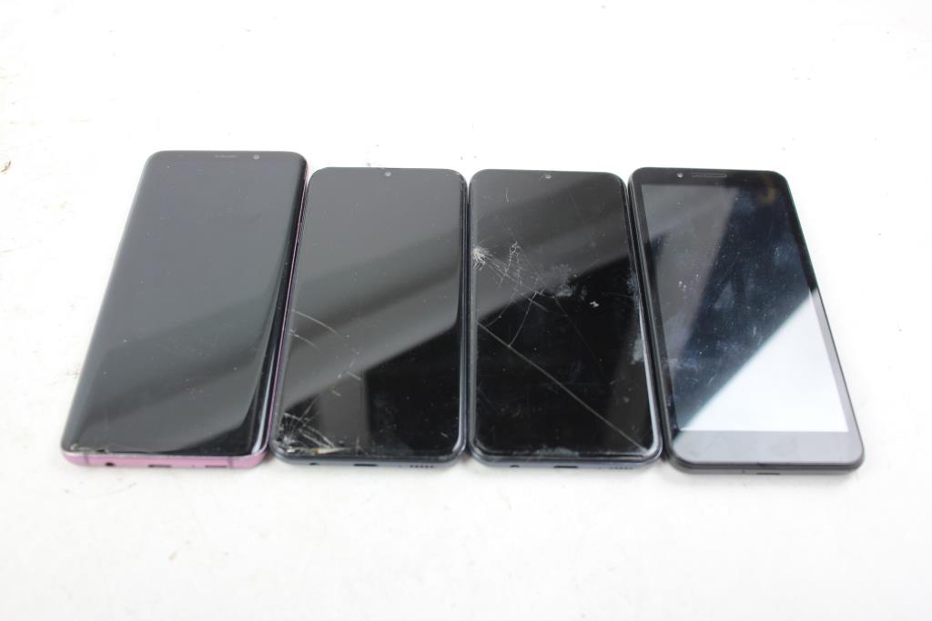 Samsung, Shuck Cell Phone Lot, 4 Pieces, Sold For Parts
