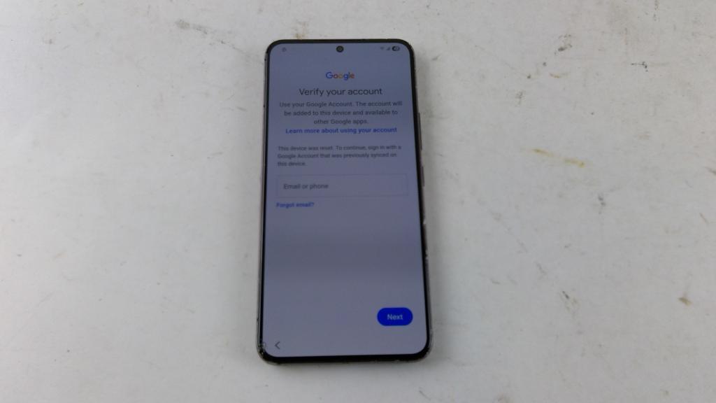 Samsung Smartphone, Google Account Locked, Sold For Parts