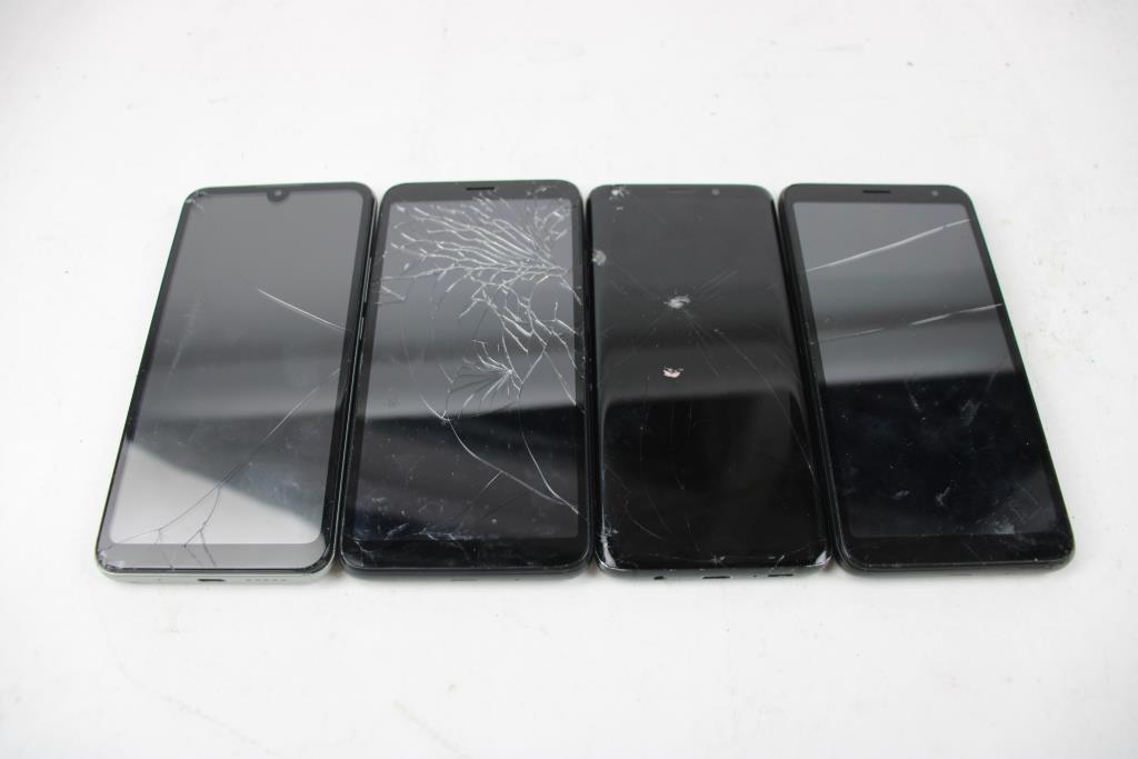 Samsung, Tcl, Pcd Cell Phone Lot, 4 Pieces, Sold For Parts