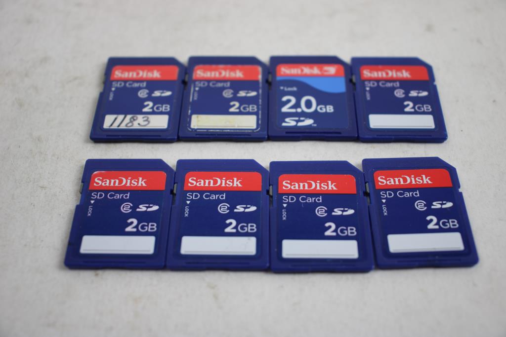 San Disk 2 Gb Sd Cards, PNY 2gb Sd Cards, And More, 17+ Pieces