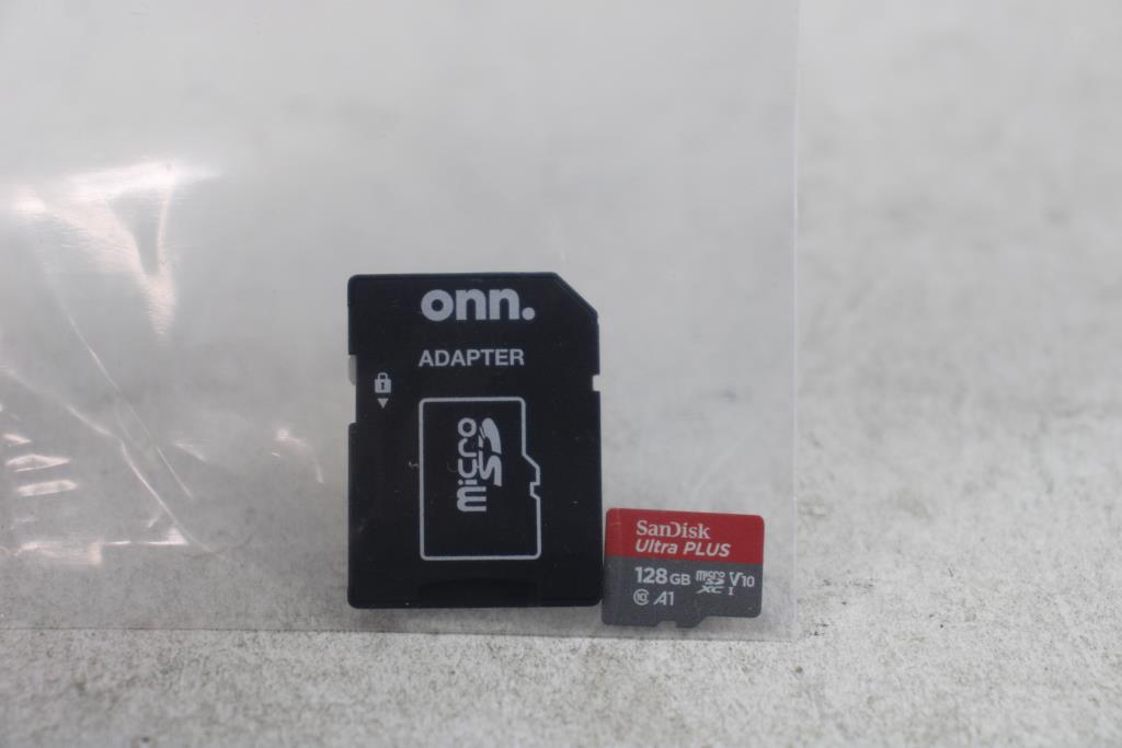 Sandisk Microsd 128 Gb, Onn Adapter