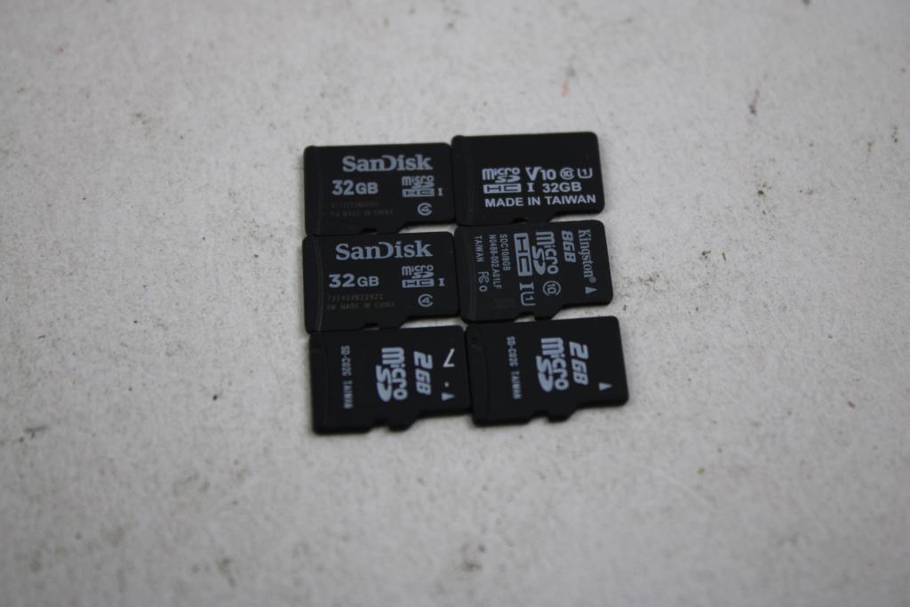 SanDisk, Onn, Kingston, Micro SD Cards Bulk Lot, 10 Pieces