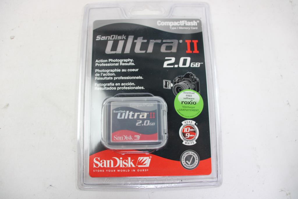 SanDisk Ultra !! 2.0GB Compact Flash Property Room
