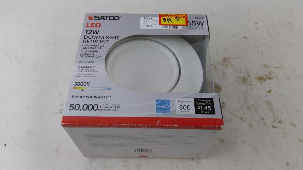 Satco 12w Retrofit Downlight Light