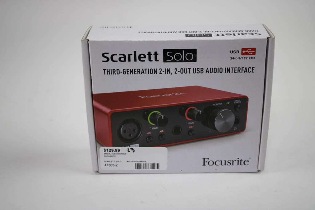 Scarlett Solo Audio Interface