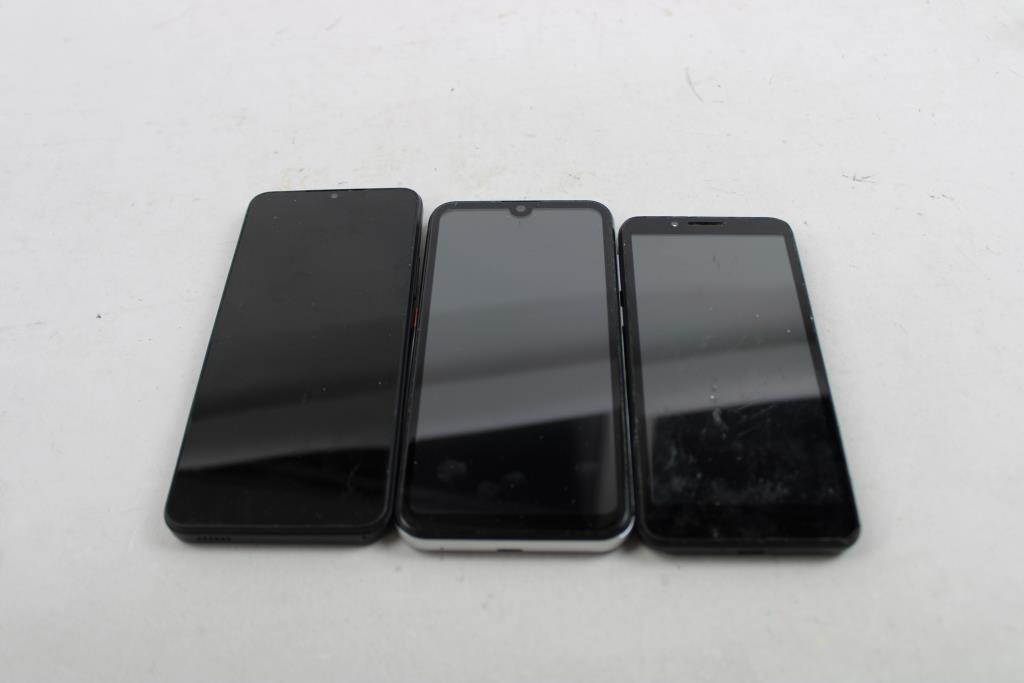 Schok, Maxwest, Vortex Cell Phone Lot, 3 Pieces, Sold For Parts