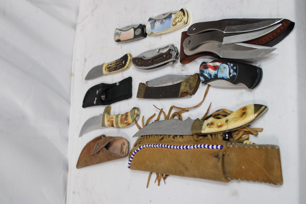 Schrade, J Jacobs Oregon Knife And Other Knives,  Pieces