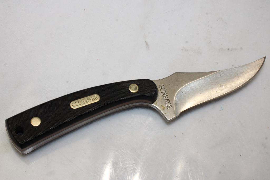 Schrade Old Timer Fixed Blade Knife With Sheath Property Room