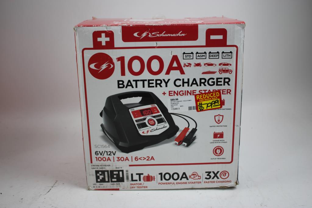 Schumacher 100A Battery Charger + Engine Starter
