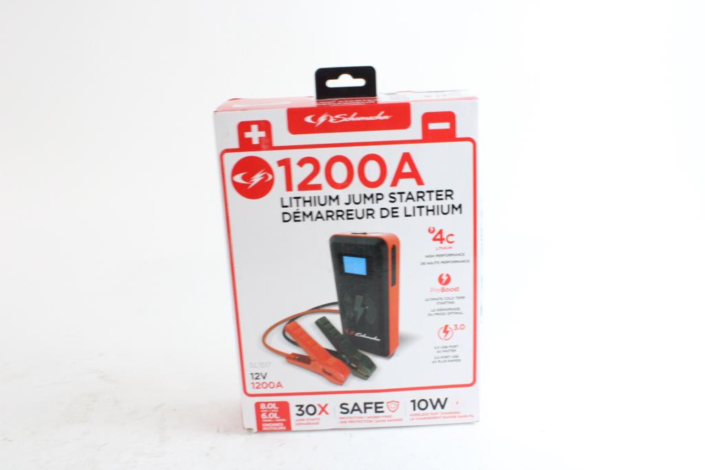 Schumacher 1200A Lithium Jump Starter Property Room
