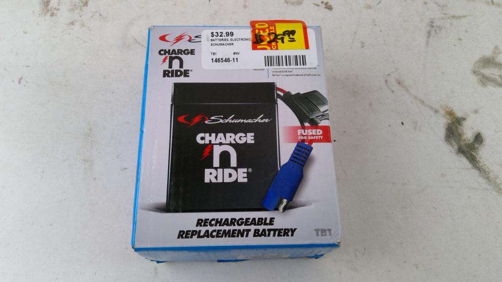 Schumacher Charge N Ride Rechargeable Replacement Battery