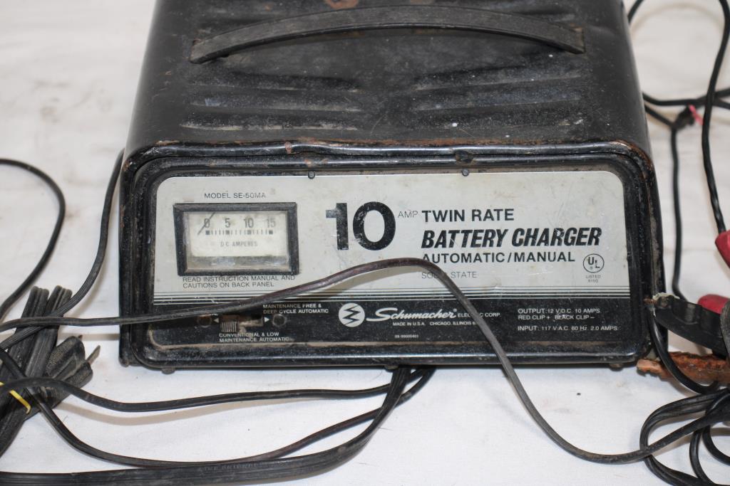Schumacher Twin Route Battery Charger, SE-50MA | Property Room