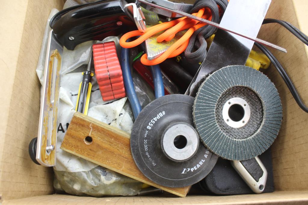 Screw Combination Driver Set, Sanding Discs, Hand Tools, & More; 8