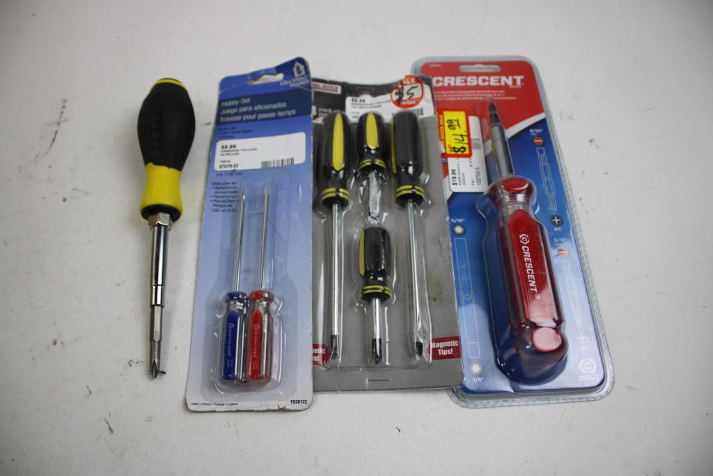 Screwdriver Sets, Interchangeable Screwdrivers, 8 Pieces
