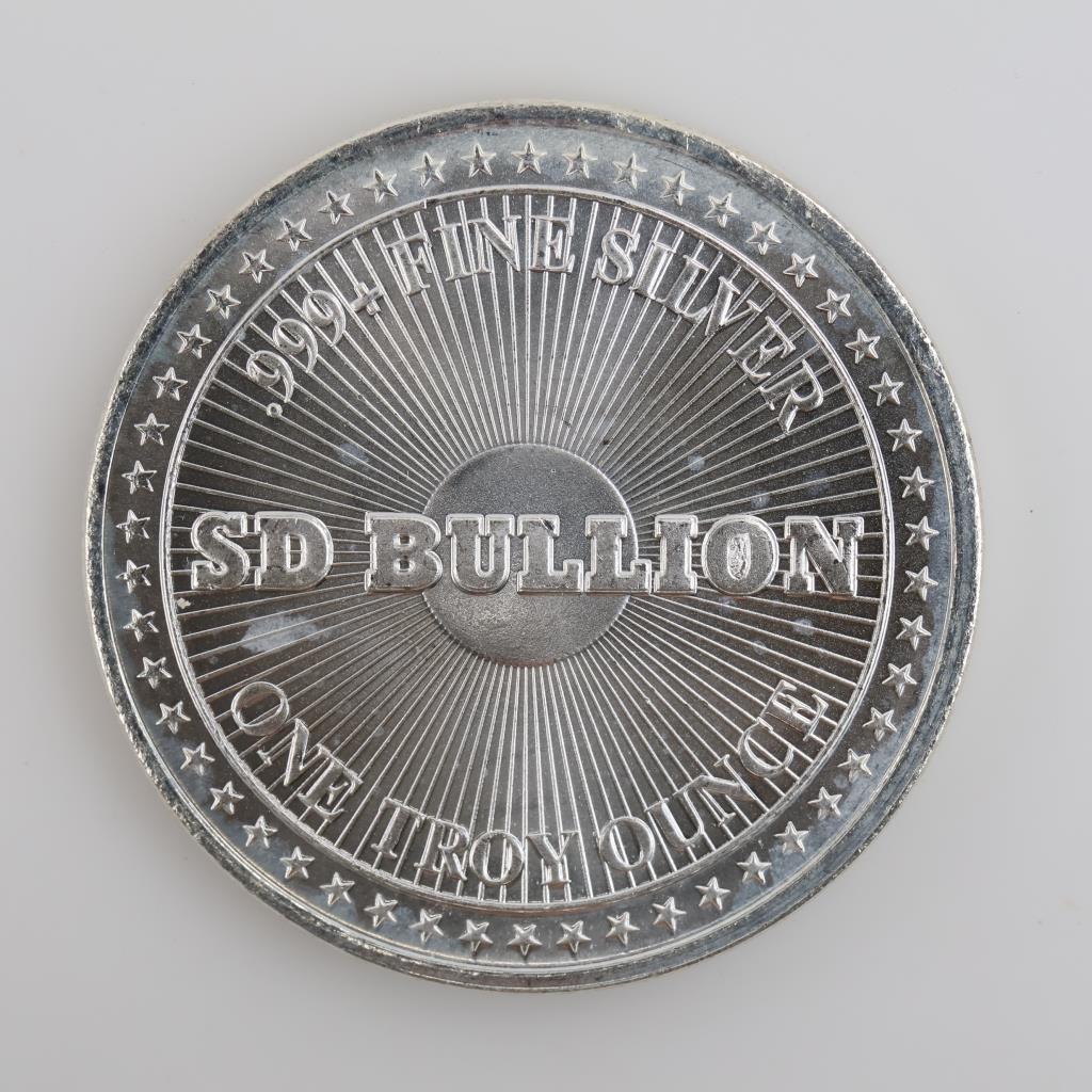 SD Bullion Freedom Fine Silver Round 1 Troy Oz