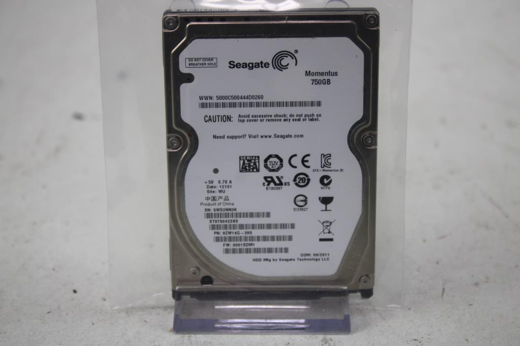 Seagate Momentus Internal Hard Drive 750GB
