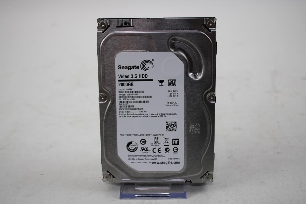 Seagate Video 3.5 HDD 2000GB Internal Hard Drive