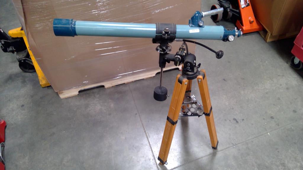 Sears Discoverer 3-4451 Vintage 60mm Equatorial Refractor Telescope