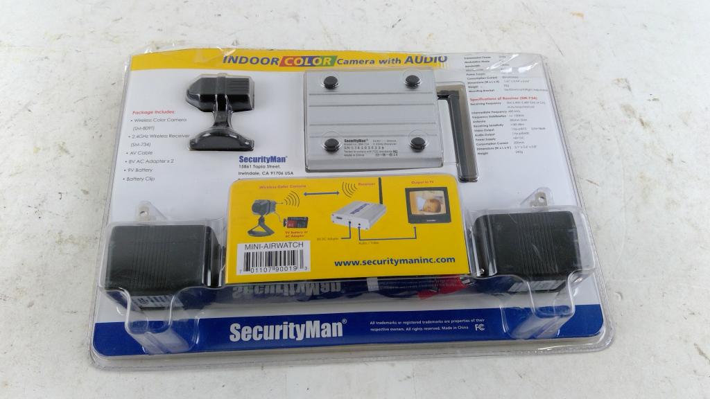 Security Indoor Color Camera With Audio